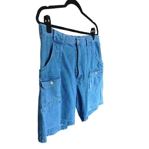 Redhead Mens Size 38 Shorts 6-Pocket Denim Cargo Elastic Back - Picture 4 of 9